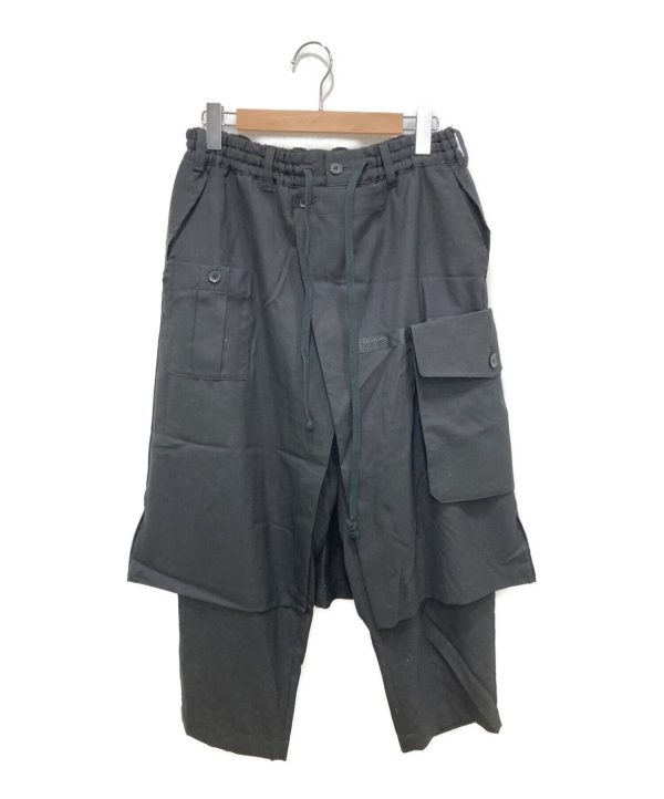 [Pre-owned] GROUND Y Back Tape Wrap Pants GR-P22-100 Online Sale