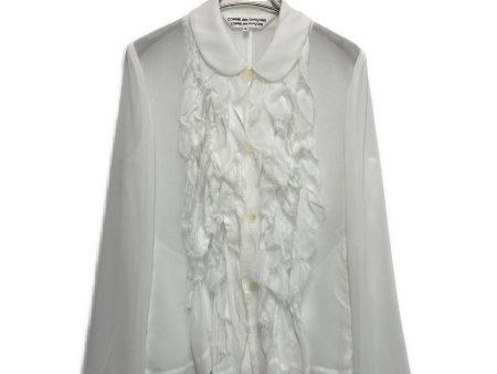 [Pre-owned] COMME des GARCONS COMME des GARCONS Ruffle Sheer Blouse RO-J036 Supply