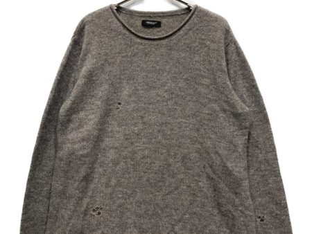 [Pre-owned] UNDERCOVER Boro Loose Knit   Damaged   Crew Neck   Long Sleeve   Long Sleeve UC2B4906 For Discount