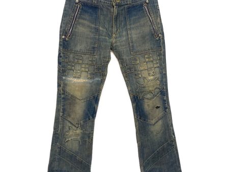 [Pre-owned] UNDERCOVER Patchwork denim pants 01AW  Archive S225 Discount