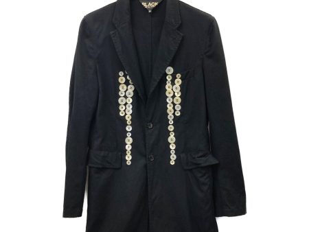 [Pre-owned] BLACK COMME des GARCONS Button Design Chester Coat 1F-J204 Hot on Sale