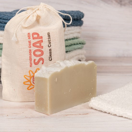 Clean Cotton Goat Milk Soap Hot on Sale