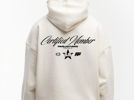 CERTIFIED MEMBER VANILLA HOODIE Discount