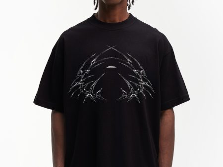 WREATH BLACK T-SHIRT For Cheap