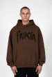 BOLT FLEECE COFFEE BROWN SNAP BUTTON HOODIE Fashion