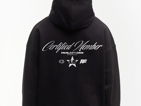 CERTIFIED MEMBER BLACK HOODIE For Discount