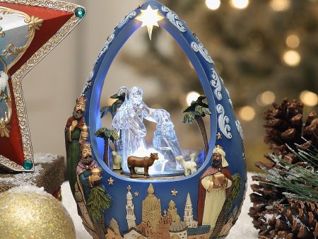 Nativity Folk Art Egg Discount