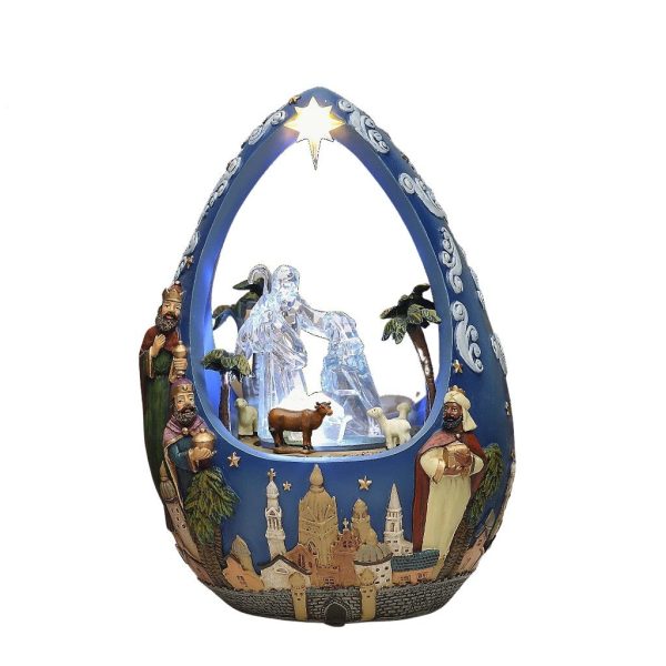 Nativity Folk Art Egg Discount