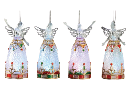 Angel Lamp Orn. 4 set Online now