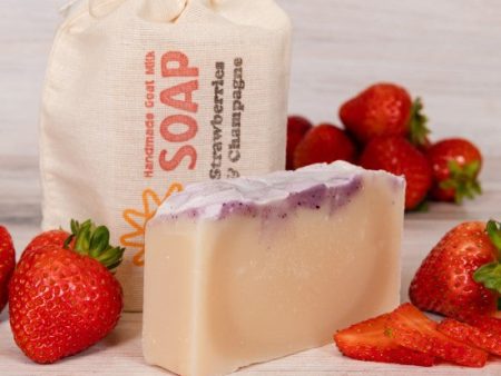 Strawberries and Champagne Limited Goat Milk Soap Online Hot Sale