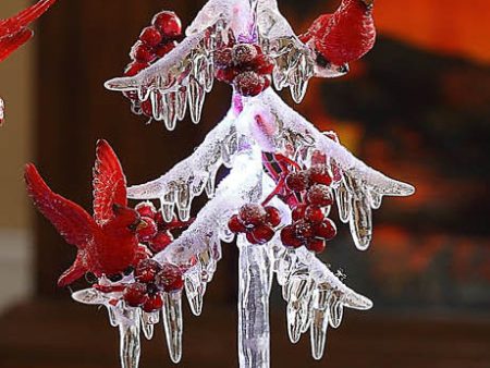 Icicle Tree w  Cardinals 13  For Sale