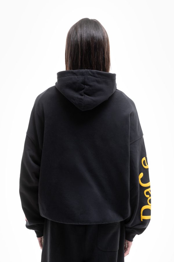 HEAVEN ON EARTH BLACK SNAP BUTTON HOODIE Online