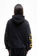 HEAVEN ON EARTH BLACK SNAP BUTTON HOODIE Online