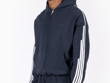 4 STRIPE NAVY CARBON FRONTZIP Cheap