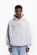 AVES RHINESTONE GREY TR SNAP BUTTON HOODIE on Sale