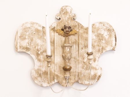 Pair of Antique Cherub Sconces Online Hot Sale