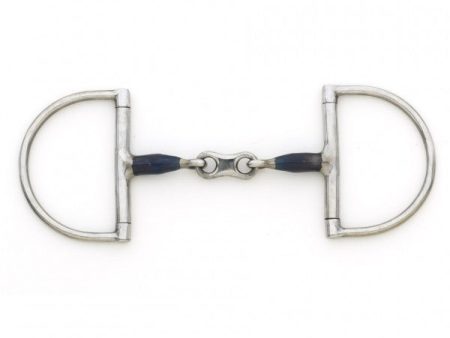 Blue Steel Hunter French Link D-Ring Snaffle Bit Online now