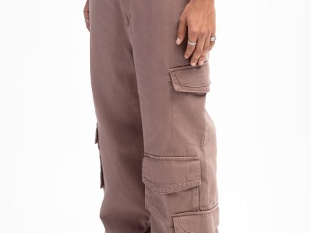 FIVE POCKET DEEP TAUPE CARGO PANTS Sale