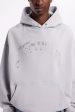 AVES RHINESTONE GREY TR SNAP BUTTON HOODIE on Sale