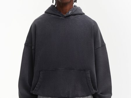 MANCHETTE BLACK WASHED HOODIE on Sale