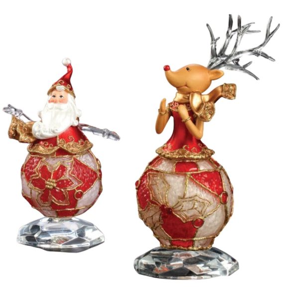 Santa & Rudolph Ball 2 set Fashion