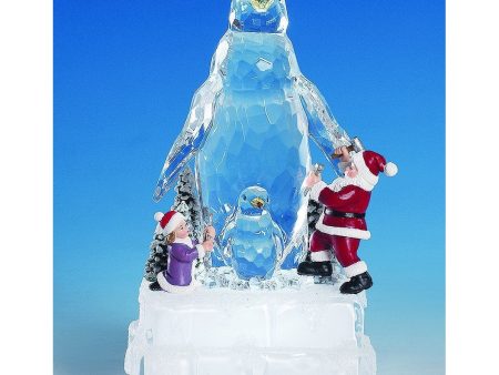 Penguin Ice Sculpture Hot on Sale