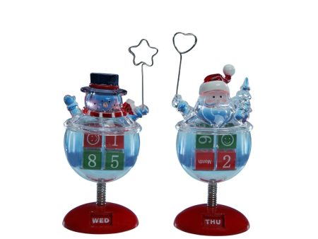 Calendar Block Snowman Santa Online