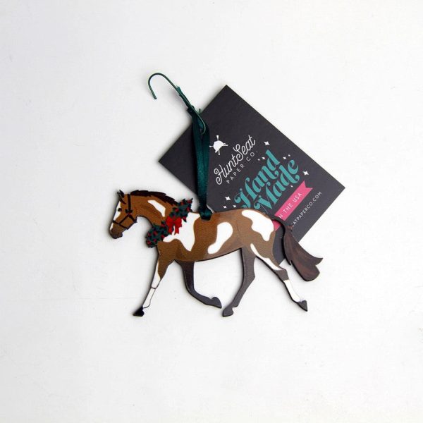 Hunt Seat Paper Co Pinto Pony Ornament Hot on Sale