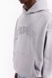 AVES RHINESTONE GREY TR SNAP BUTTON HOODIE on Sale