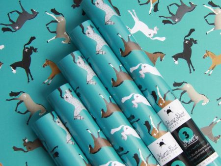 Hunt Seat Paper Co Party Ponies Wrapping Paper Supply