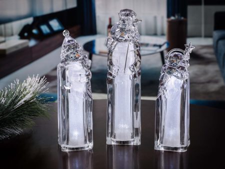 Silver Ice Tower Snowman For Discount