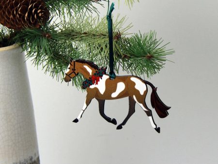 Hunt Seat Paper Co Pinto Pony Ornament Hot on Sale