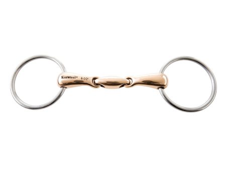 JP Korsteel Copper Mouth Oval Link Loose Ring Snaffle Bit Fashion