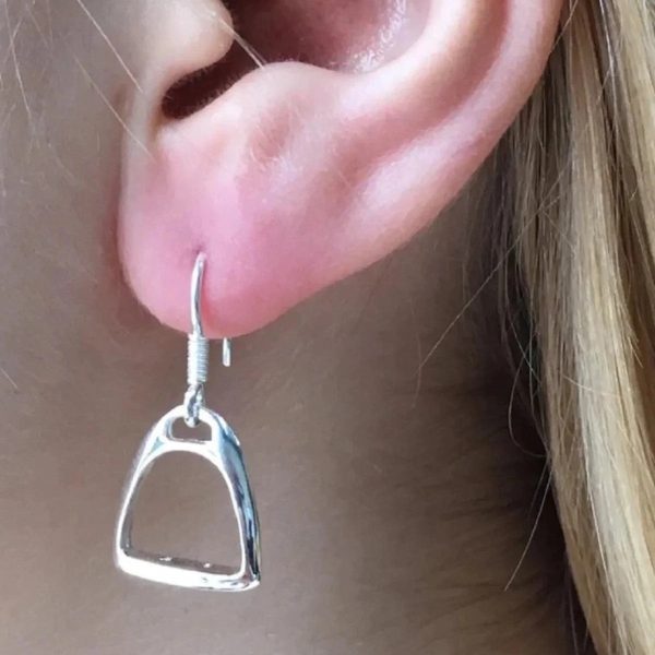 Westrian Equestrian Stirrup Iron Earrings on Sale