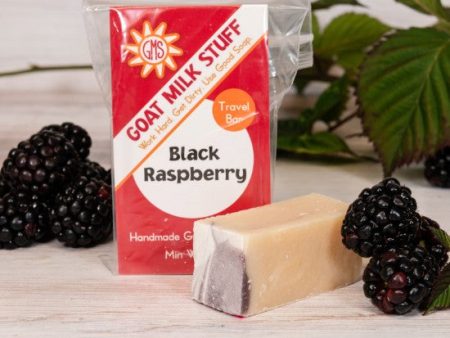 Black Raspberry Travel Goat Milk Soap Hot on Sale