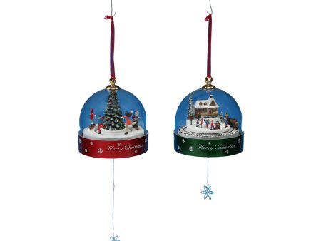 Pull-String Christmas Domes For Cheap