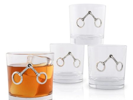 Arthur Court Equestrian Bit Bar Glasses Set of 4 Online