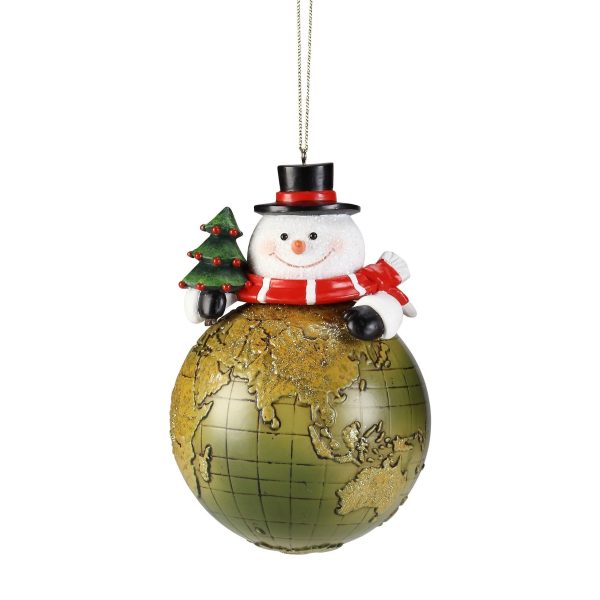 Snowman, Santa & Angel Globe Orn. on Sale