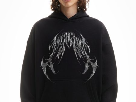 CHROME METAL BLACK HOODIE For Discount