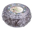 Diamond Cut Silver Round Box on Sale