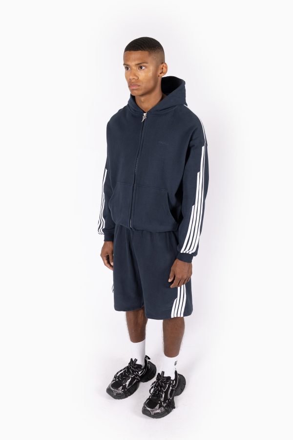 4 STRIPE NAVY CARBON FRONTZIP Cheap